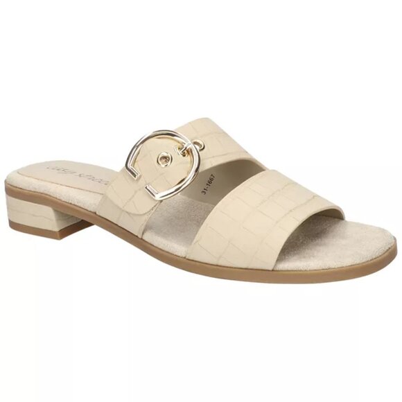 EASY STREET Taupe Viviana Slide Sandals/NIB - Picture 1 of 12
